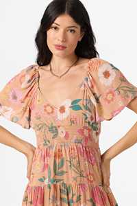 Layken Camella Casia; Vestido Corto Con Estampado De Flores Transpirable Ecológico Poliéster/Algodón Casual Verano - Product Image 2