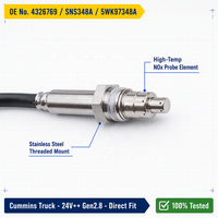 Capteur NOx 4326769 SNS348A 5WK97348A pour système SCR de camion lourd Cummins 24V