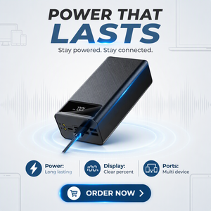 <span class=keywords><strong>Batterie</strong></span> Externe Portable Idéale Power Bank 30000mAh avec Écran LCD Miroir pour Appareils Intelligents - Product Image 1