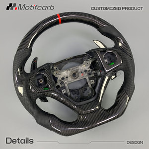 Volante personalizado de fibra de carbono real con levas de cambio, mejora interior para Honda Civic CR-V Si Sedan 9ª generación 2012-2015 - Product Image 3