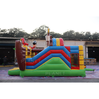 Vente chaude Parc de jeux commercial Parcours d'obstacles Château gonflable Thème licorne