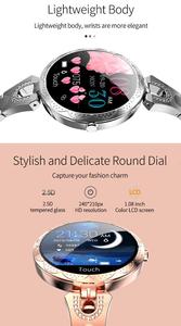 Azufit AK15 inteligente reloj de las mujeres de los hombres para Android IOS teléfono ritmo card íacodeporte smartwatch - Product Image 4