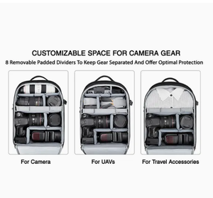 Tùy chỉnh công suất lớn Trọng lượng nhẹ không thấm nước <span class=keywords><strong>DSLR</strong></span> máy ảnh SLR Ba lô - Product Image 5