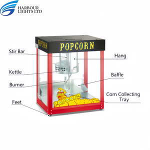 آلة بيع الغاز الفشار التجارية الأوتوماتيكية لتقديم الطعام الصغيرة الأعمال الساخنة صنع الفشار - Product Image 2