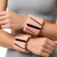 Poids ajustables en silicone pour chevilles et poignets avec sangle auto-agrippante – Bracelets lestés portables pour la course, le Pilates et le fitness