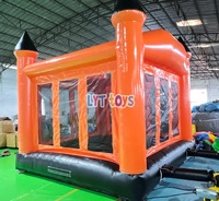 Opblaasbare springkasteel met aangepast Halloween-design, loodvrij, voor promotionele evenementen en kermisbeurzen