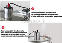 Cuve de fermentation 22L avec isolation par enveloppe chauffante pour la production de vinaigre et de yaourt, équipement de fermentation