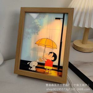 <b>Light</b> Up Painting Rectangle <b>USB</b> <b>Led</b> Warm White Tap Control Night <b>Light</b> Decorative Tabletop Gift - Product Image 3