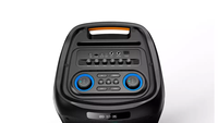 120W Double 12 Pouces Portable DJ Blue-Tooth Haut-Parleur Extérieur avec Lampe de Poche avec Longue Distance Blue Tooth Range