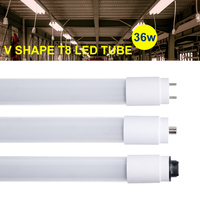 Tube LED T8 en verre de 120 cm (4 pieds) 18 W, type B, contour de lumière, sans ballast, culot G13, 5000 K, pour le marché américain et canadien (2101)