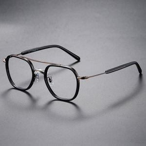 <span class=keywords><strong>2026</strong></span> 새로운 100% 수제 순수 스퀘어 티타늄 안경 프레임 남성 여성 안경 프레임 광학 안경 - Product Image 6