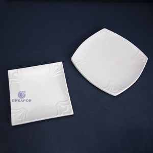 Produttore di alta qualità 16 pezzi di stoviglie in ceramica set di piatti bianchi per ristoranti di forma quadrata piatti per <span class=keywords><strong>la</strong></span> cena - Product Image 4