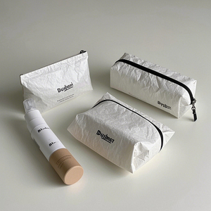 Custom Waterproof Dupont Paper Recycle Travel Toiletry Wash Make Up <strong>Bags</strong> Zipper Makeup Dupont Pouches Tyvek <strong>Cosmetic</strong> <strong>Bag</strong> - Product Image 4
