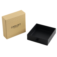 Coffrets Cadeaux à Bijoux Kraft Led Personnalisés Boîte et Pochette à Bijoux Boîte à Bijoux Magnétique en Carton avec Logo Doré pour Boucles d'Oreilles Collier