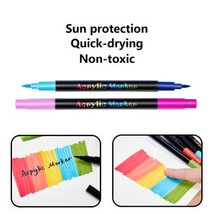 <span class=keywords><strong>Marcadores</strong></span> Acrílicos para Graffiti, Rotulador de Doble Punta para Metal, Plástico y Manualidades - Product Image 3