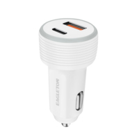 Nouveauté Chargeur de voiture double port 38W Adaptateur USB Type-C Compatibilité 12V-24V pour la charge rapide des téléphones mobiles