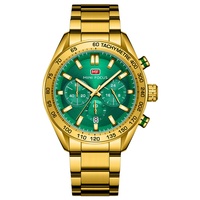 Nouveauté 2022 Mini Focus 0403 Montre personnalisée Tachymètre Montre à quartz décontractée en acier inoxydable 3atm Montres à quartz