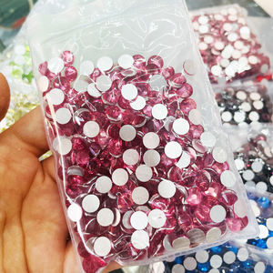 AB olmayan sıcak düzeltme taklidi toptan SS3 SS6 SS8 SS10 SS16 SS20 120 daha fazla renk kristal Rhinestones cam <span class=keywords><strong>2</strong></span> torba tırnak Rhinestones - Product Image 4