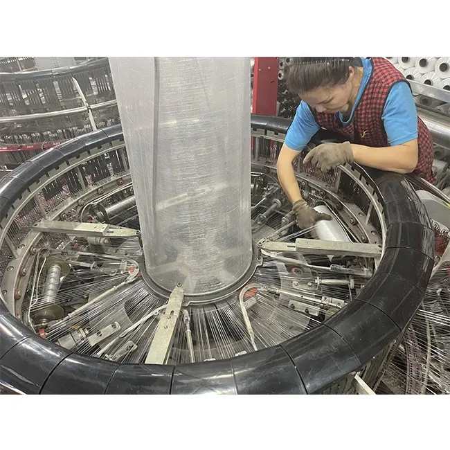 Telares de tejido Circular para máquinas de fabricación de bolsas, 6 lanzadera eléctrica de suspensión de alta velocidad totalmente automática, China