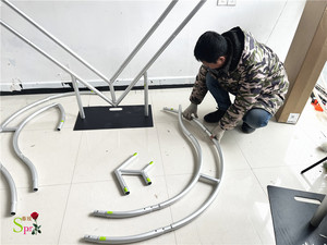 SPR Aluminum Material Heart-Shaped Arch <strong>Wedding</strong> <strong>Backdrop</strong> <strong>Stand</strong> with Folding Design Height Customized Size Option - Product Image 4