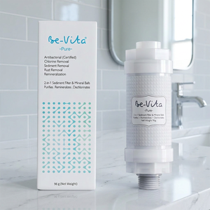 Filtro de Ducha Bevita PURE Mineral, Cartucho No Tóxico con Bolas Minerales Antibacterianas, Elimina Cloro e Impurezas, Libre de BPA - Product Image 1