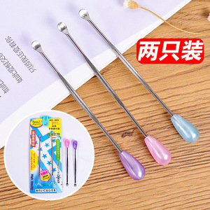 Stainless Steel <b>Ear</b> <b>Picks</b> 2 Pack For Earwax Removal And Cleaning Adults Children Use - Product Image 1