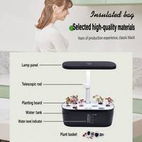 Kit de culture domestique intelligent sans terre pour bureau, avec 6 trous de plantation, système aéroponique et hydroponique, pompe et réservoir d'eau visible de 1,9 L