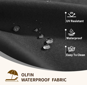 كرسي خارجي مقاوم للماء بنمط حديث للاستعمال المنزلي قابل للغسل وقابل للطي - Product Image 3