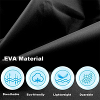 Veste de pluie EVA imperméable portable pour adultes avec capuche et poche Poncho d'extérieur jetable pour le travail et la randonnée