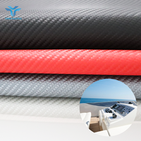 Hochwertiges Carbonfaser-Muster Glänzendes Synthetisches Marine-Vinyl Wasserdicht für Boot-Autositzbezüge Sofa Dekorative Polsterung