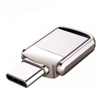 Grosir soket ganda Mini 2 dalam 1 U Disk 64GB 128GB Usb 2.0 Pen Drive 256GB 512GB Tipe C Flash Drive Usb