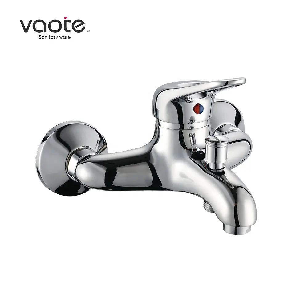 Traditional Bath Wall Mounted Single Handle Brass Body Hot and Cold Bathroom Taps