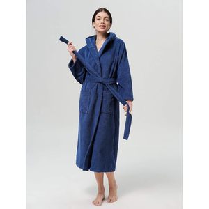 Sioro Albornoz de tela de rizo para mujer, con capucha, largo, suave, para spa, ducha y bañera de hidromasaje - Product Image 4