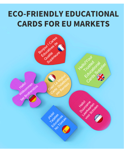 Conception de matériaux personnalisés Santé mentale Expressions de soi positives Affirmation de yoga espagnol Femme Carte de motivation <span class=keywords><strong>spirituelle</strong></span> avec boîte - Product Image 4