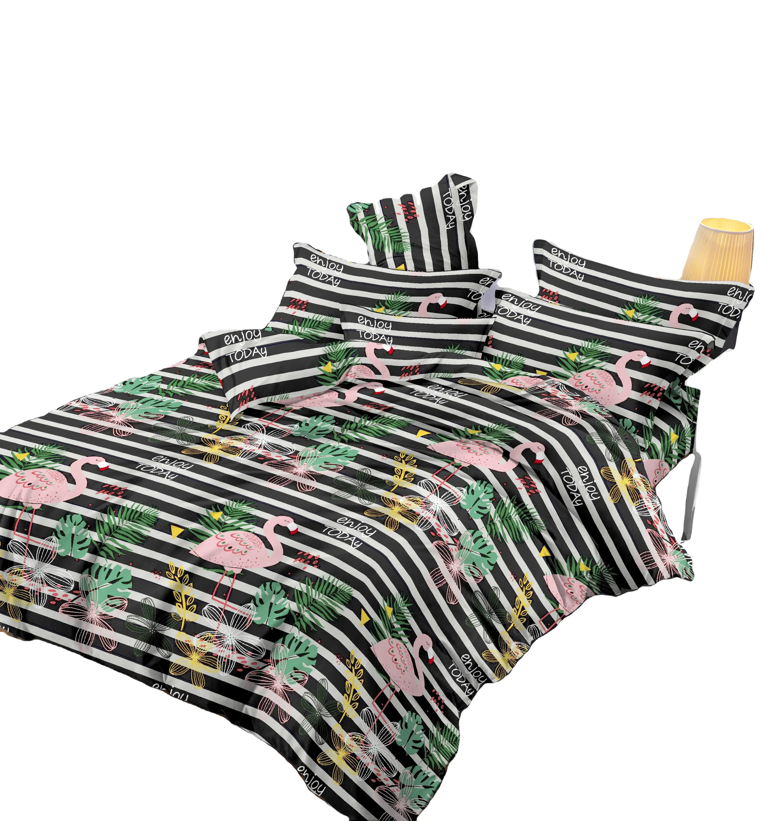 Tấm Trải Giường In 3D Phân Tán Vải Sợi Nhỏ Polyester Vải Dệt Gia Dụng