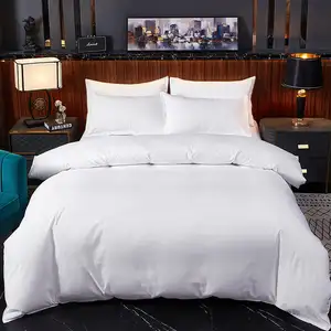 Комплекты постельного белья, белый китайский производитель, постельное белье 5 звезд, 100 хлопок, постельное белье для отеля