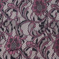 Nouveau tissu en dentelle jacquard polyester/nylon léger de haute qualité, multicolore, pour robes de mariée pour femmes