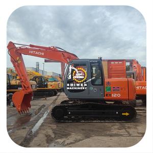 Excavatrice sur chenilles HITACHI EX120 d'occasion (98% neuve), marque japonaise, puissance 63 kW, capacité de godet 0,53 m³, haute qualité, modèles ZX55 ZX60 ZX120 - Product Image 1