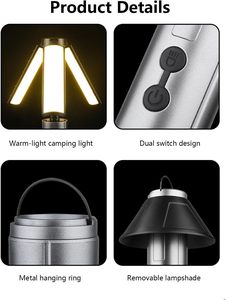 Wholesale New Popular High Quality Hot Sale Portable ABS <b>LED</b> Light Handle Emergency Night Light Camping Light 500 Lumens IP44 - Product Image 2