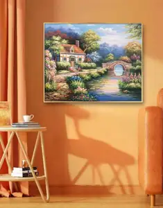 Чистая нарисованная маслом ручной работы картина для гостиничного зала заседаний украшение дивана фон настенное украшение Томас пейзаж картина маслом