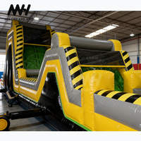 Parcours d'obstacles gonflable interactif, parcours d'obstacles gonflable, aire de jeux gonflable commerciale, jeu de défis pour adultes