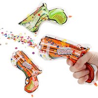 Pistolet à feu d'artifice automatique gonflable, accessoires de fête de remise des diplômes d'anniversaire, jouet de tir au pistolet à confettis, vente en gros