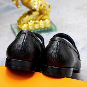 Nouvelles chaussures en cuir à lacets pour hommes de style britannique à la mode en cuir décontracté d'affaires - Product Image 2