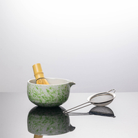 Ensemble de matcha moderne et simple en céramique et porcelaine, écologique, de qualité alimentaire, durable, style Song, pour la cérémonie du thé
