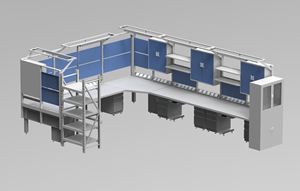 LN-HFW Esd Heavy Duty Industrial Workbench Modernes Design Metall Eisen Arbeitstisch für SMT EMS Elektronischer Arbeitstisch - Product Image 5