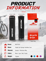 Poignées de vélo de montagne MOTSUV MTB, accessoires de cyclisme, poignées souples pour guidon, embouts inclus