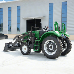 Prezzo di fabbrica 4 ruote motrici 80HP trattore idraulico sterzo tutto terreno casa fattoria trattore per spazi di lavoro stretti - Product Image 3