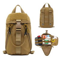 Trousse médicale tactique de survie en milieu sauvage à déploiement rapide, trousse de premiers secours tactique multifonctionnelle, kit de camouflage Molle pour la randonnée