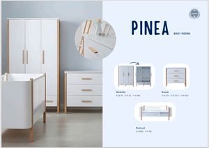 Commode à 3 tiroirs PINEA de qualité supérieure pour chambre de bébé, design esthétique et fonctionnel, crée une atmosphère paisible et inspirante - Product Image 4