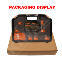 Kit de 246 forets multifonctions pour bois et métal, outils électriques, perceuse électrique, outils à main, pièces de réparation puissantes, 1 ensemble OEM robuste